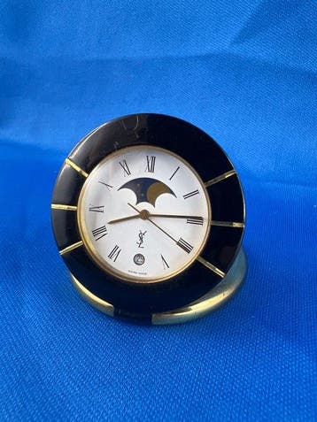 Tafelklok - Yves Saint-Laurent - Staal - 1980-1990