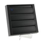 Overdrukrooster opbouw (BxH) 210 x 210mm - RAL9005 - ZWART, Verzenden