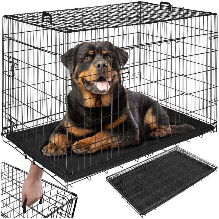 Hondenkooi-roosterbox Luna, opvouwbaar, met 2 deuren, Dieren en Toebehoren, Hondenhokken, Verzenden