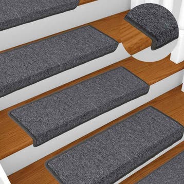 vidaXL Trapmatten 15 st 65x21x4 cm Donkergrijs Rechthoekige, Doe-het-zelf en Bouw, Verzenden, Nieuw
