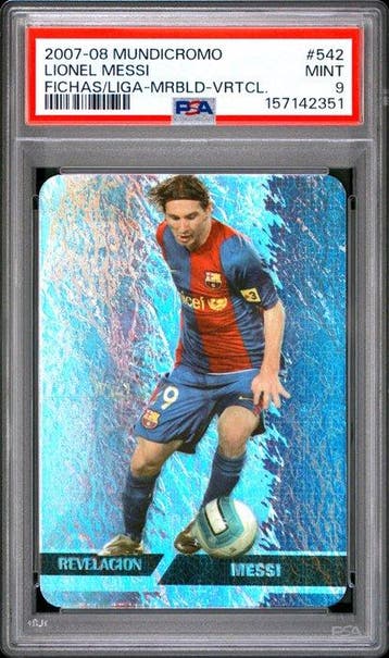 2007-08 Mundicromo Lionel Messi #542 - MARBLED - RD CORNERS