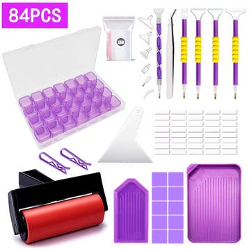 Diamond Painting Accesoires Set Opbergdoos Pen Sorteerdoos 8, Verzenden, Nieuw