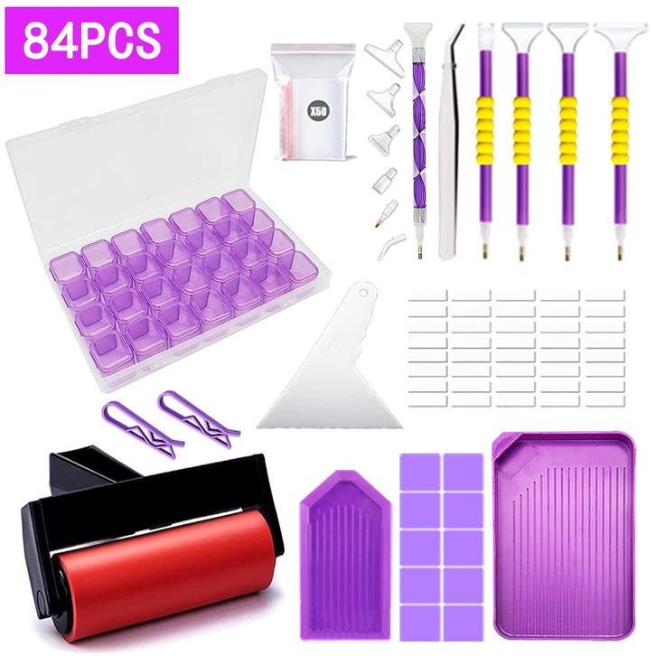 Diamond Painting Accesoires Set Opbergdoos Pen Sorteerdoos 8, Verzamelen, Overige Verzamelen, Verzenden