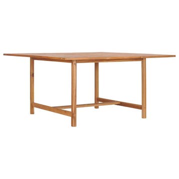 vidaXL Tuintafel 150x150x76 cm massief teakhout, Jardin & Terrasse, Tables de jardin, Verzenden