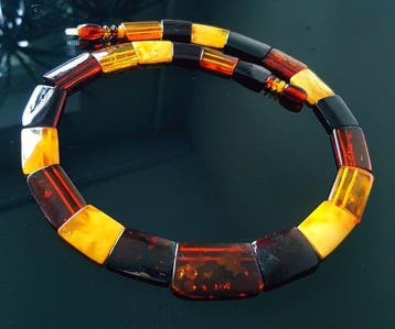 Amber Unieke vintage halsketting van natuurlijk Baltisch