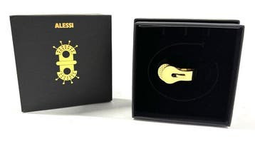 Alessi - Ring van staal, gecoat met hypoallergene PVD-laag,