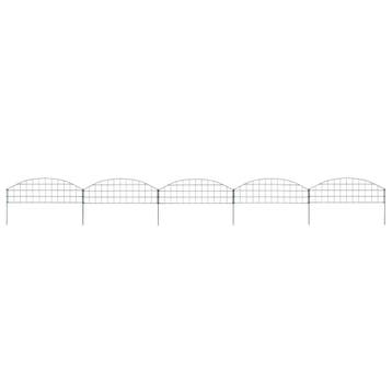 vidaXL Schuttingset gebogen 77,3x26 cm groen, Tuin en Terras, Verzenden, Nieuw