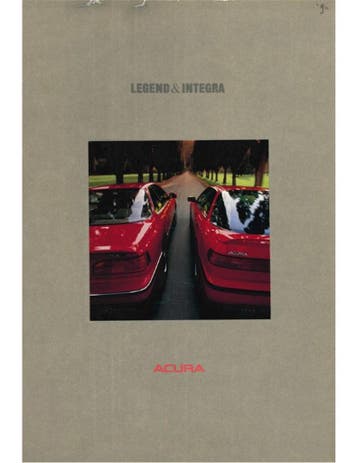 1990 ACURA INTEGRA | LEGEND BROCHURE ENGELS (USA), Nieuw