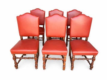 Manifattura Italiana - Barbaglia - Stoel (6) - Hout, Leder -