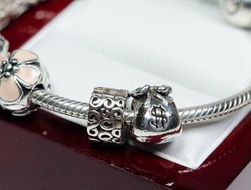 Zonder minimumprijs - Pandora - Armband - 925 zilver/ 585, Handtassen en Accessoires, Nieuw