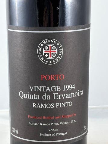 1994 Adriano Ramos Pinto, Quinta da Ervamoira - Vintage Port, Nieuw