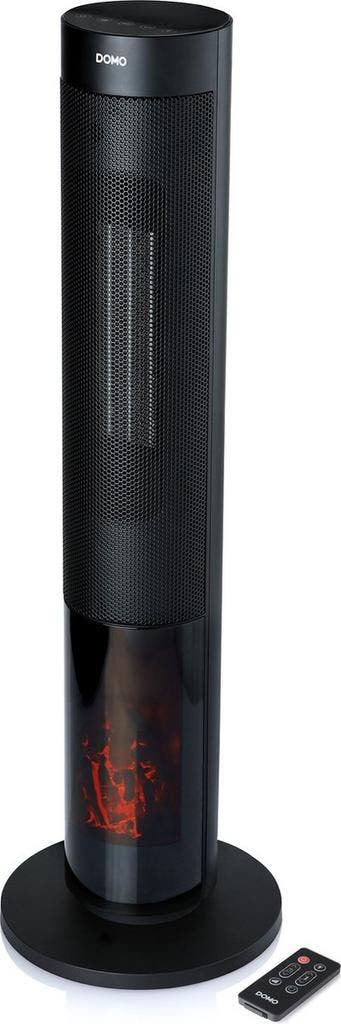 DOMO DO7345H Keramische kachel - Haardvuureffect - 2000W, Huis en Inrichting, Verzenden, Zo goed als nieuw