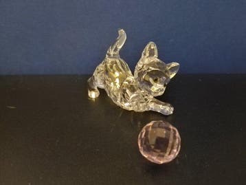 Swarovski - Beeldje - Kitten standing 631856 - Boxed +, Antiek en Kunst