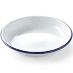 Diep Bord | Geëmailleerd Staal | Wit/Blauw | Per Stuk |, Verzenden, Nieuw in verpakking