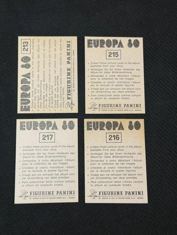 1980 Panini Europa 80 Team Jugoslavija Sticker - Presque