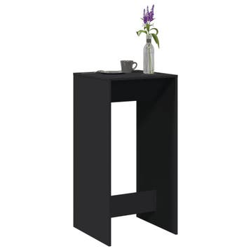 vidaXL Bartafel 51x50x103,5 cm bewerkt hout zwart, Verzenden, Nieuw