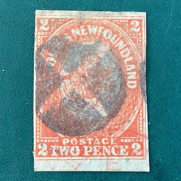 Newfoundland 1860 - 2d eerste emissie op normaal papier - SG