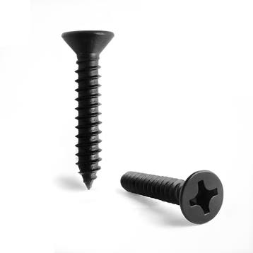 100 mini schroefjes (3.0x14 mm, verzonken, zwart), Verzenden, Nieuw