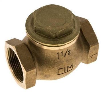 G 1-1/2 Rood Messing Lift Terugslagklep 20 bar (290 psi), Doe-het-zelf en Bouw, Verzenden, Nieuw