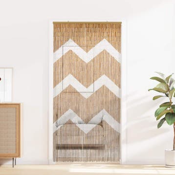 vidaXL Insect Deur Gordijn Meerkleurig 200 x 100 cm Bamboe, Verzenden, Nieuw