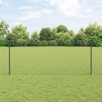 vidaXL ingegraven hekpalen 22 st Groen 140 cm Gepoedercoat, Verzenden, Nieuw