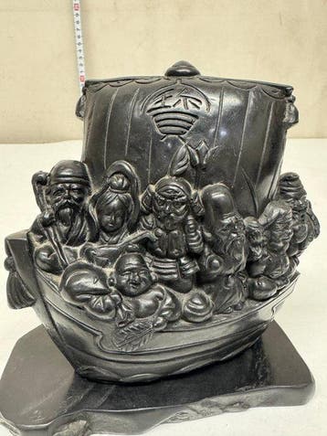 Japanse vintage volkskunst - Geluk - Schatkist voor munten -