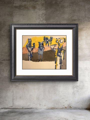Marcus de Vestele (1941-2024) - Belle composition Cobra