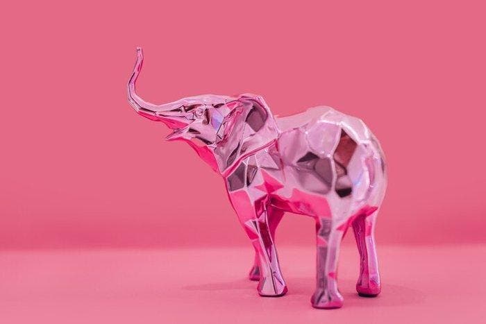 Richard Orlinski (1966) - Elephant Spirit (Pink Edition), Antiquités & Art, Art | Objets design