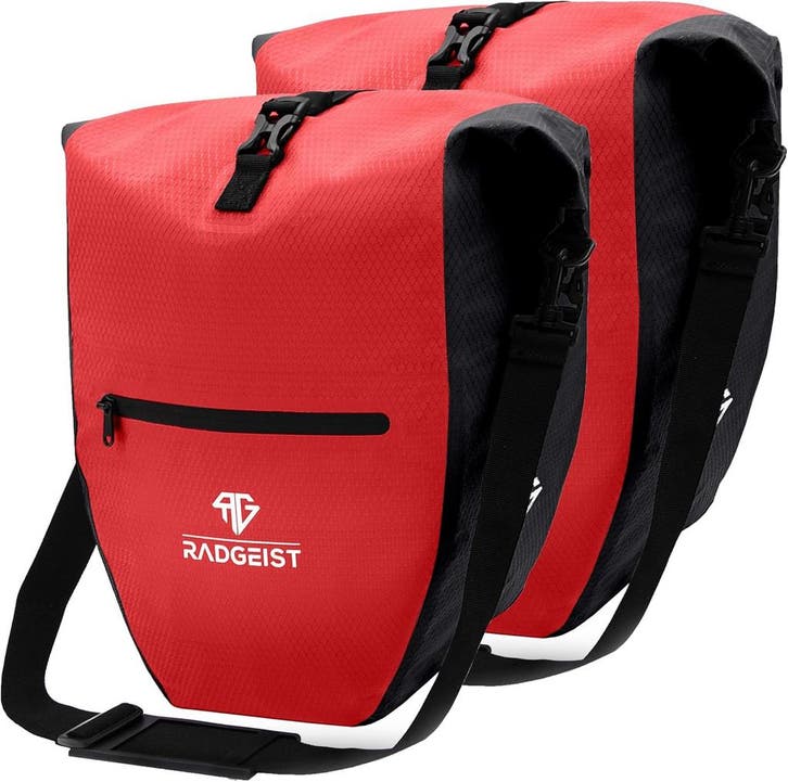2dekans | RADGEIST fietstas voor bagagedrager set - 2X tas, Fietsen en Brommers, Fietsaccessoires | Fietstassen, Ophalen of Verzenden