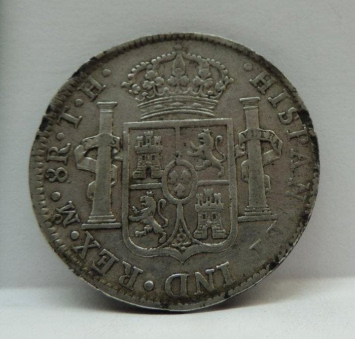 Spanje. Carlos IV. 8 Reales 1806 Mexico T.H. (Zonder, Timbres & Monnaies, Monnaies | Europe | Monnaies non-euro