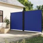 vidaXL Tuinscherm uittrekbaar 220x1200 cm blauw, Verzenden