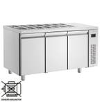 Saladette | 421L | RVS | 3 Deuren (1/1 GN) | Boven 14x 1/4, Verzenden