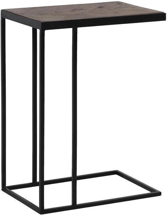 2dekans | Light & Living Bijzettafel Chisa - Bruin -, Huis en Inrichting, Tafels | Bijzettafels, Ophalen of Verzenden