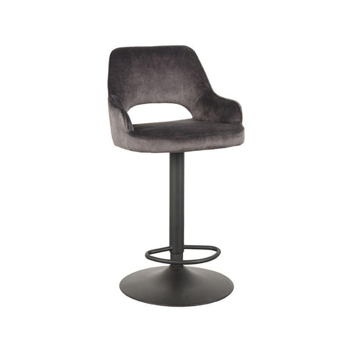 Nieuwe Barkruk Fabienne - Antraciet- Vintage/Café, Maison & Meubles, Tabourets de bar, Enlèvement