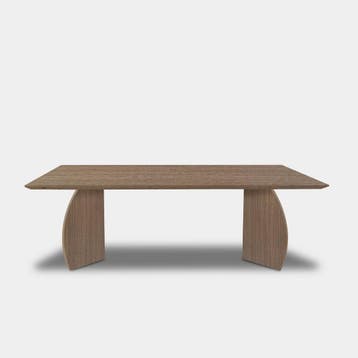 Tafel Rechthoekig Eikenhout  Driehoek  200x100, Nieuw