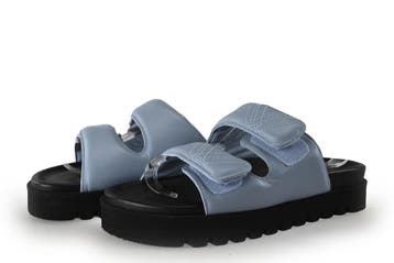 VIA VAI Slippers in maat 37 Blauw, Kleding | Dames, Slippers, Zo goed als nieuw, VIA VAI, Verzenden