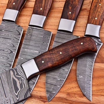 Keukenmes - Chefs knife - Gevouwen staal, hout - Noord