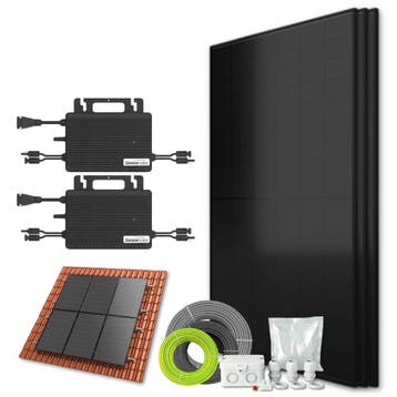 Zonnepanelen pakket voor schuindak - 1.3 kW - 3x 430, Doe-het-zelf en Bouw, Ophalen of Verzenden, Nieuw