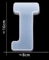 Siliconenmal letter j voor epoxy resin, zeep en kaarsen 16