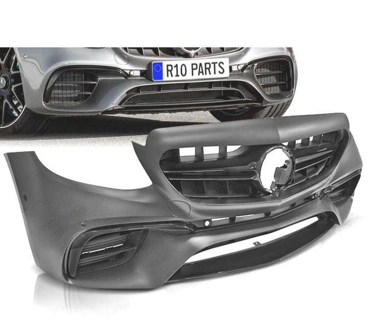 PARE-CHOCS AVANT MERCEDES W213 16-19 LOOK E63 AMG PDC, Auto-onderdelen, Carrosserie, Verzenden