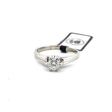 Ring - 18 karaat Witgoud Diamant (Natuurlijk)