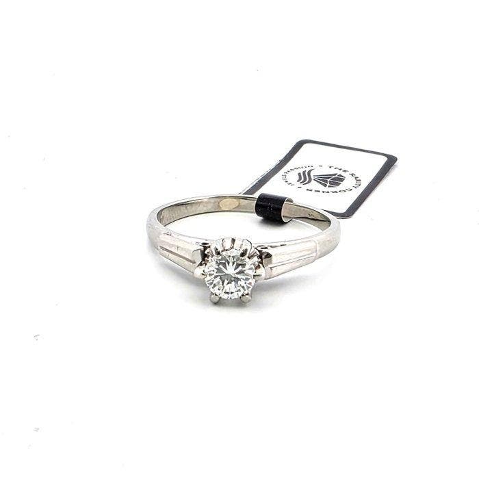 Ring - 18 karaat Witgoud Diamant (Natuurlijk), Bijoux, Sacs & Beauté, Bagues