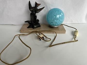 Lamp - Marmer - Art Deco lamp