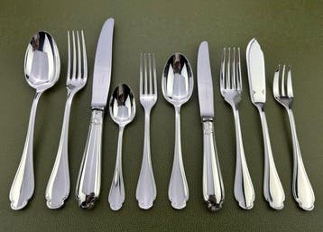 Christofle - Tafelservies voor 12 (127) - pompadour -