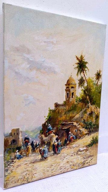 Mikhail Kraiev (1957) - Caravane aux Portes de la Ville -