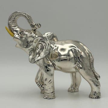 Manifattura italiana - sculptuur, Elefante rivestito in, Antiek en Kunst