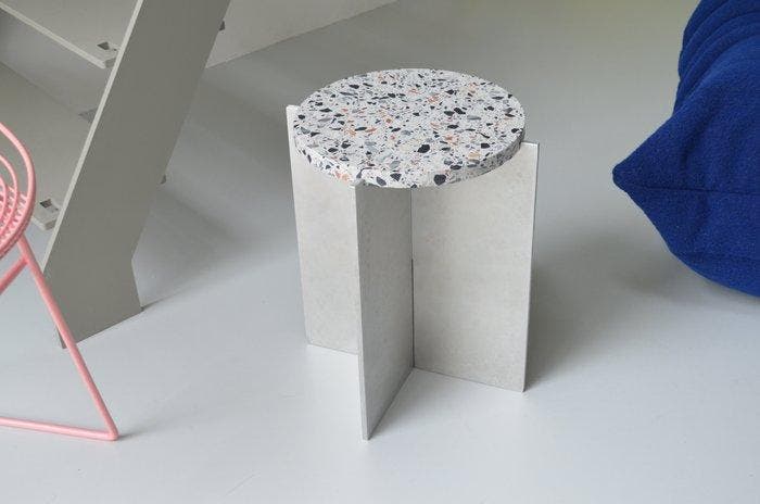 Goof Mosmans - Table dappoint - Pierre, Aluminium - Table, Antiek en Kunst, Kunst | Designobjecten