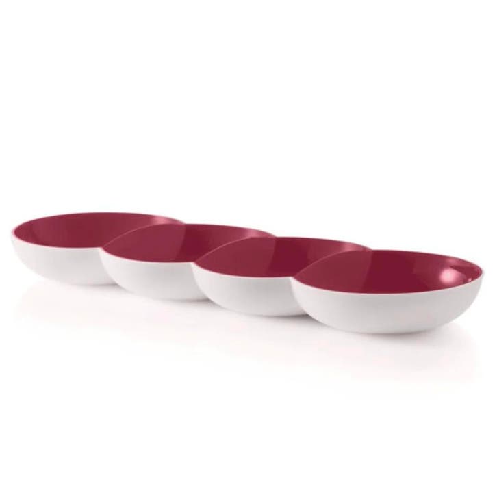 Tupperware Allegra Tapasschaal Rood/wit, Maison & Meubles, Cuisine| Tupperware, Envoi