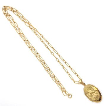 Collier avec pendentif - 18 carats Or jaune