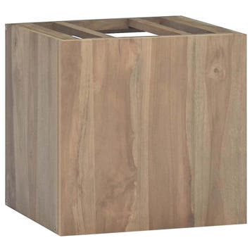 vidaXL Badkamerwandkast 46x25,5x40 cm massief teakhout, Verzenden